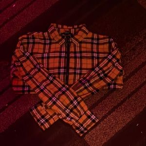 Forever 21 flannel shirt/crop top.